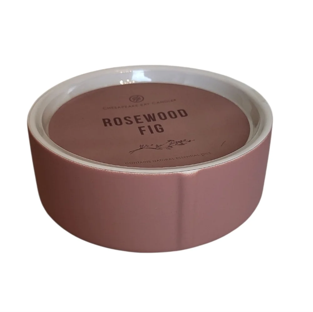 Chesapeake Bay Rosewood Fig Candle - Soft Pink